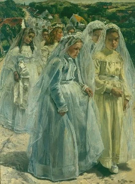 Ritorno dalla processione - Musées royaux des Beaux, Arts de Belgique, Bruxelles